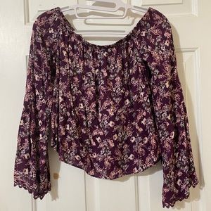 Off the shoulder floral top